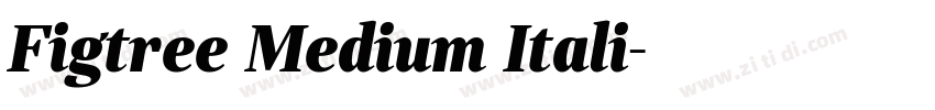 Figtree Medium Itali字体转换